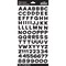 Multipack of 6 - Sticko Alphabet Stickers - Funhouse, Black Metallic, 89pcs